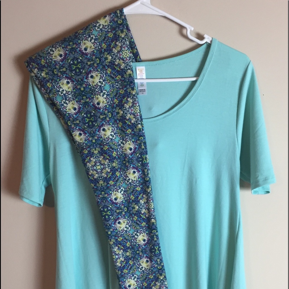 NWOT LuLaRoe Perfect T And Leggings Set